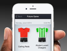 Follow your team on our mobile app
